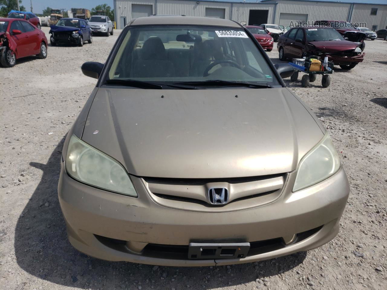 2004 Honda Civic Lx Tan vin: 2HGES16544H620782