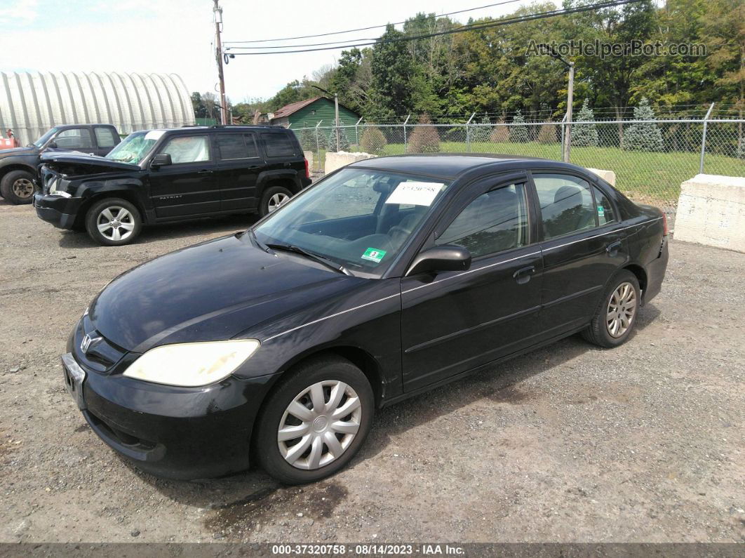 2004 Honda Civic Lx Black vin: 2HGES16544H634424