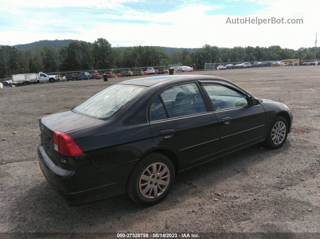 2004 Honda Civic Lx Black vin: 2HGES16544H634424