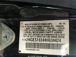 2004 Honda Civic Lx Черный vin: 2HGES16544H634424