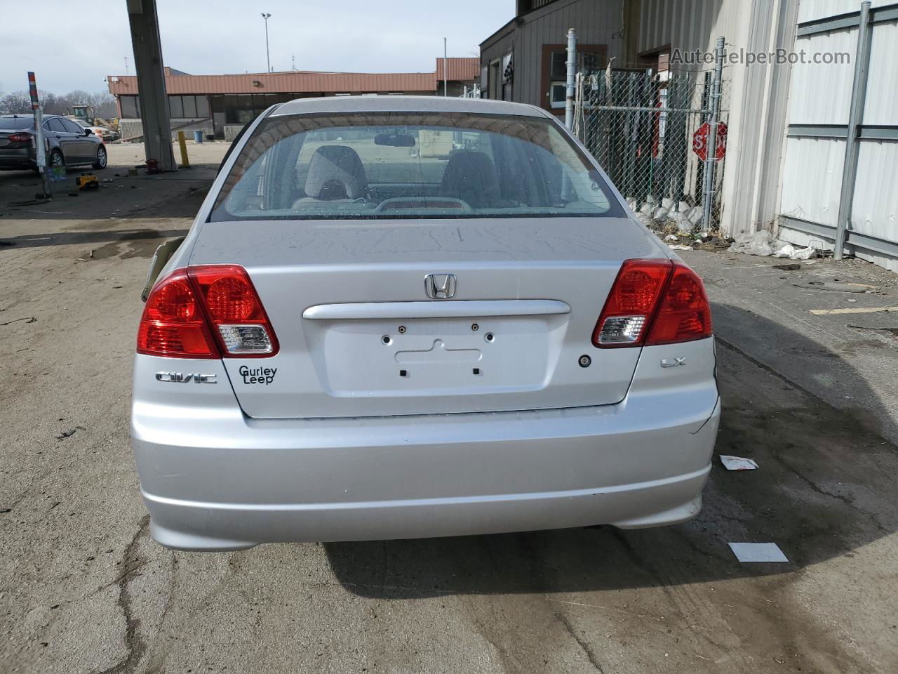 2005 Honda Civic Lx Серебряный vin: 2HGES16545H503429