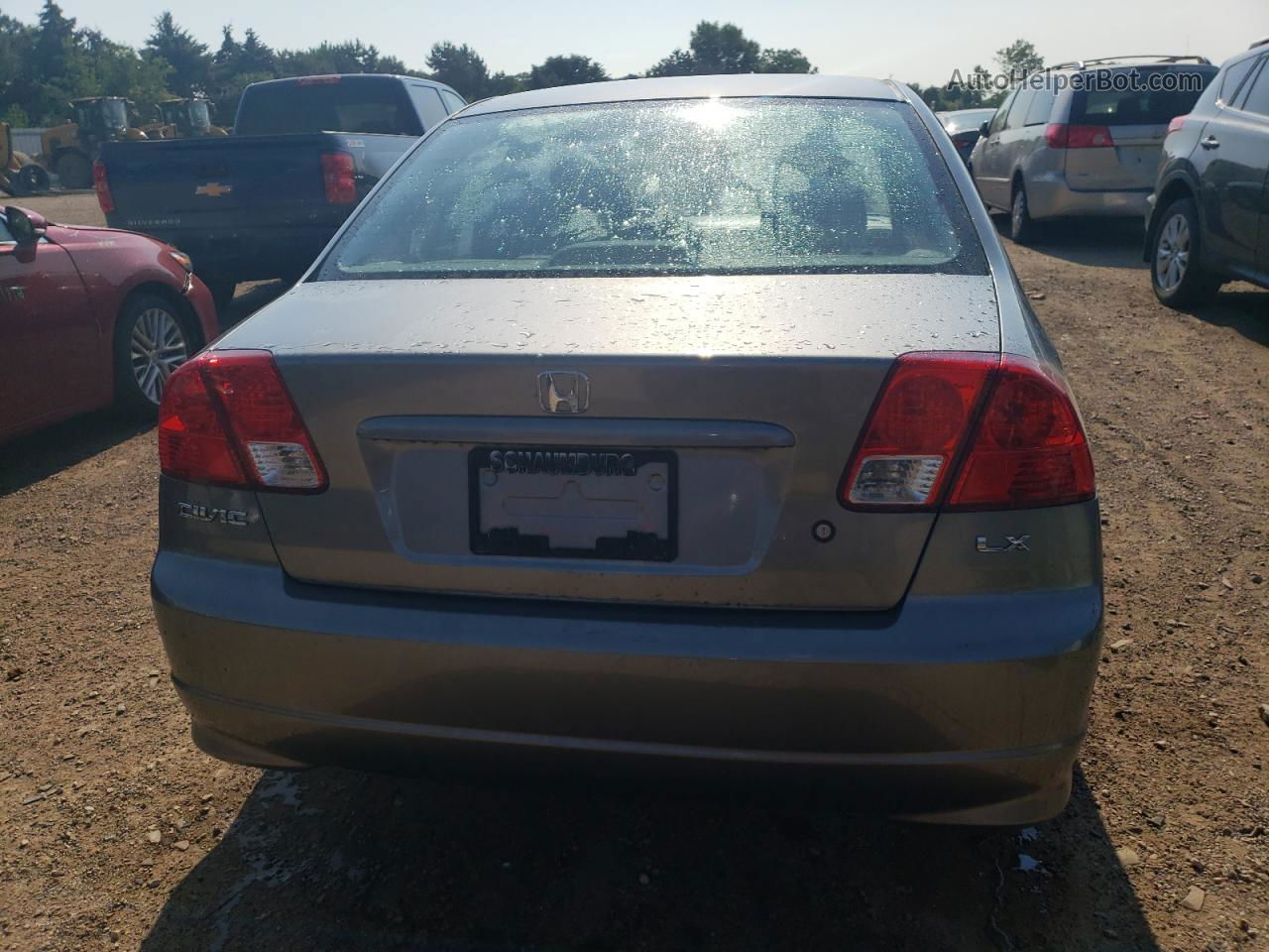 2005 Honda Civic Lx Gray vin: 2HGES16545H548905