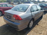 2005 Honda Civic Lx Gray vin: 2HGES16545H548905