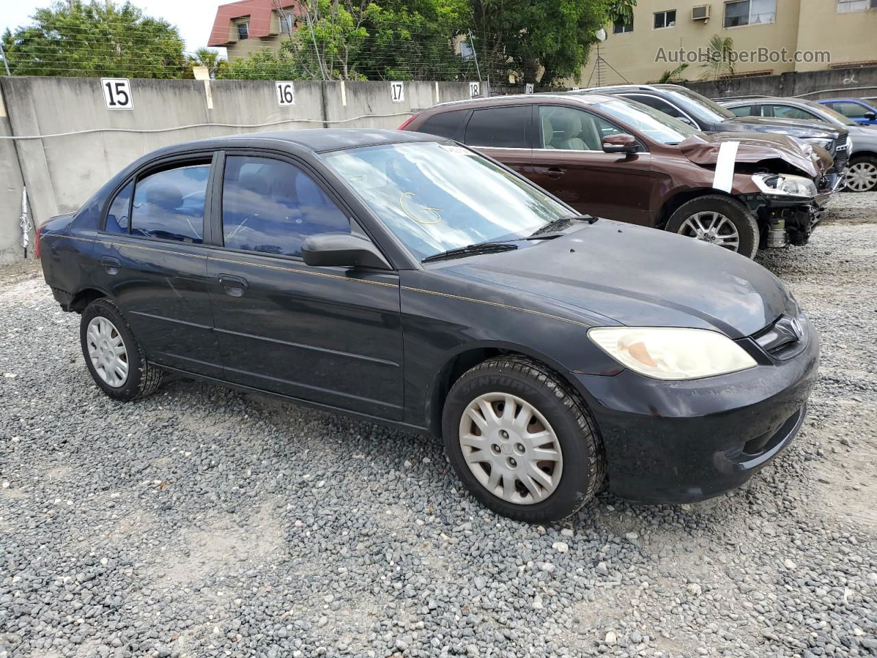 2005 Honda Civic Lx Черный vin: 2HGES16545H599062