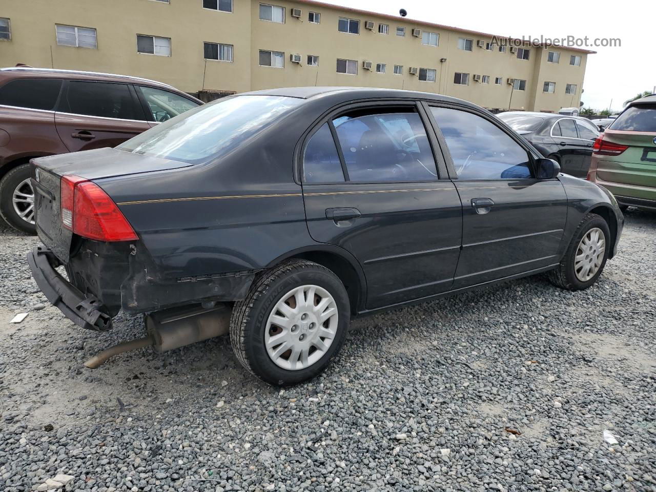 2005 Honda Civic Lx Black vin: 2HGES16545H599062