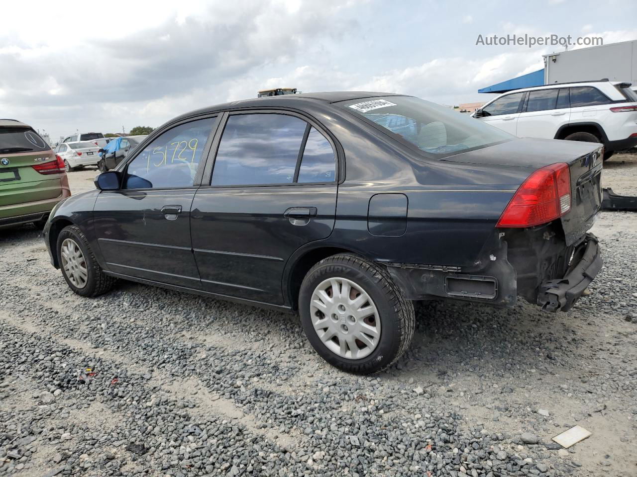 2005 Honda Civic Lx Черный vin: 2HGES16545H599062