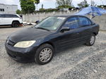 2005 Honda Civic Lx Black vin: 2HGES16545H599062