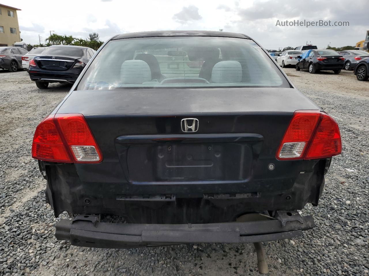 2005 Honda Civic Lx Black vin: 2HGES16545H599062