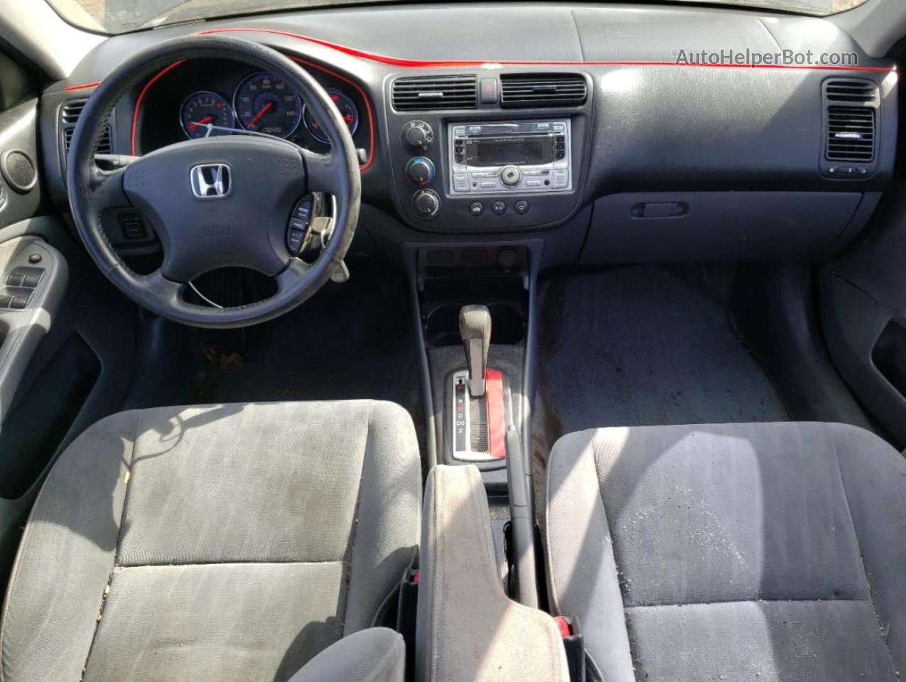 2005 Honda Civic Lx Черный vin: 2HGES16545H608276