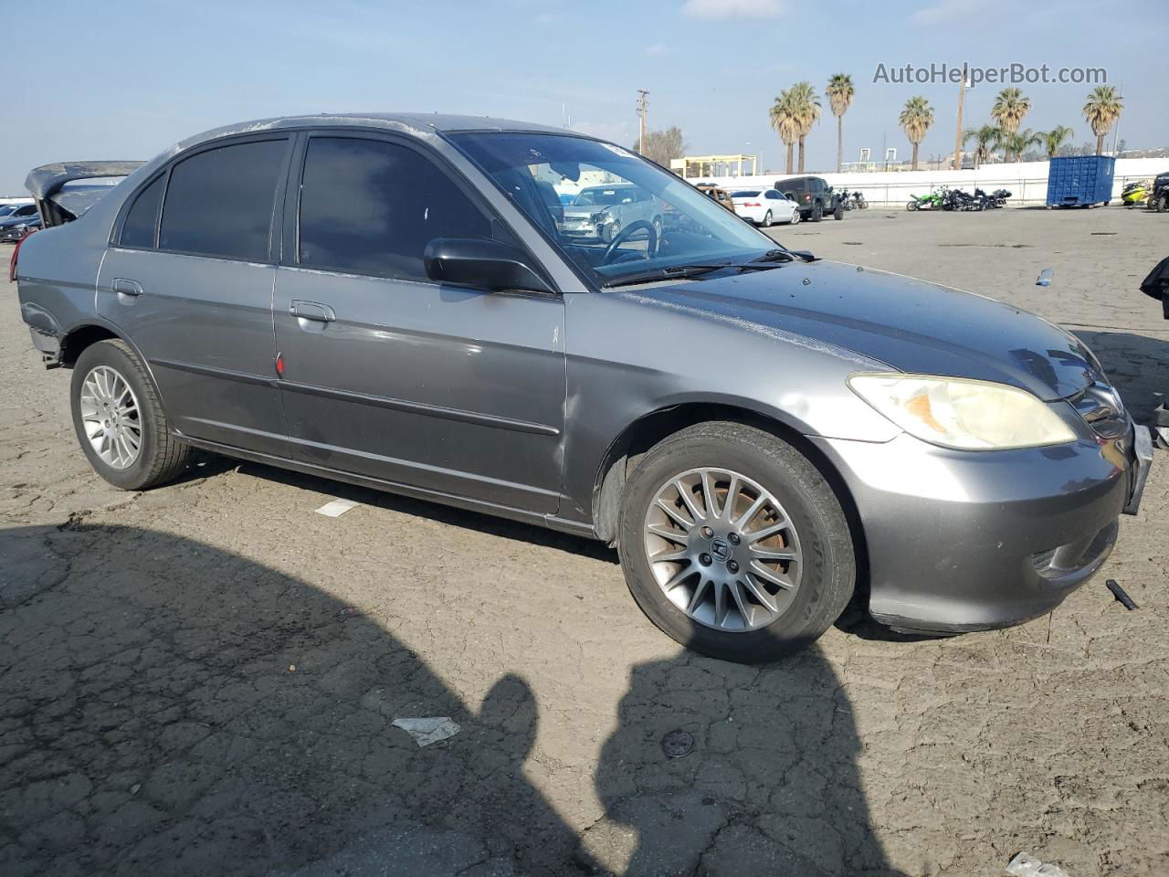 2005 Honda Civic Lx Угольный vin: 2HGES16545H633162