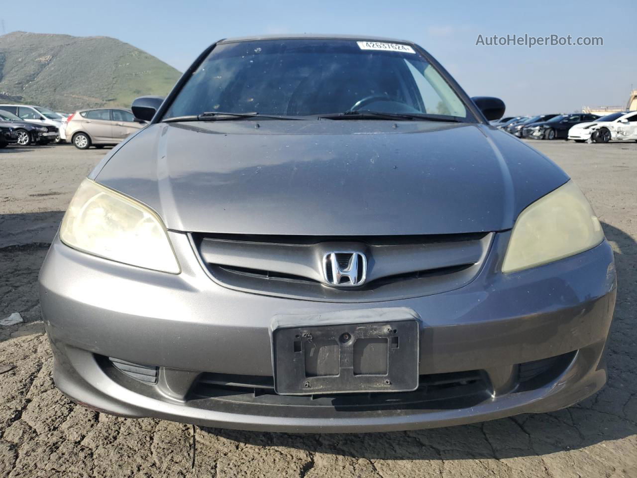 2005 Honda Civic Lx Угольный vin: 2HGES16545H633162