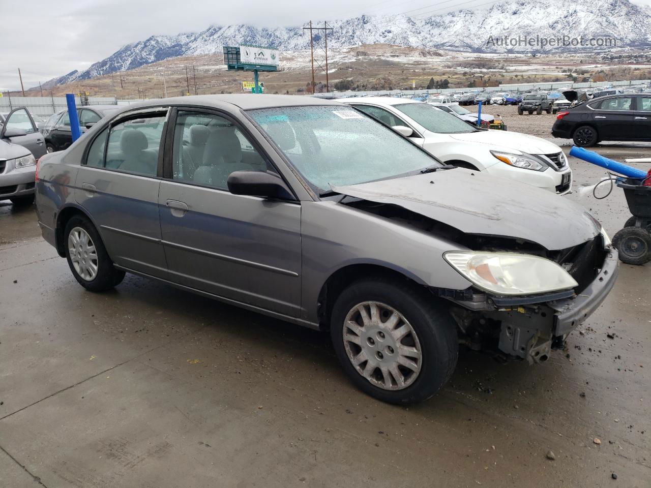 2004 Honda Civic Lx Charcoal vin: 2HGES16554H506385