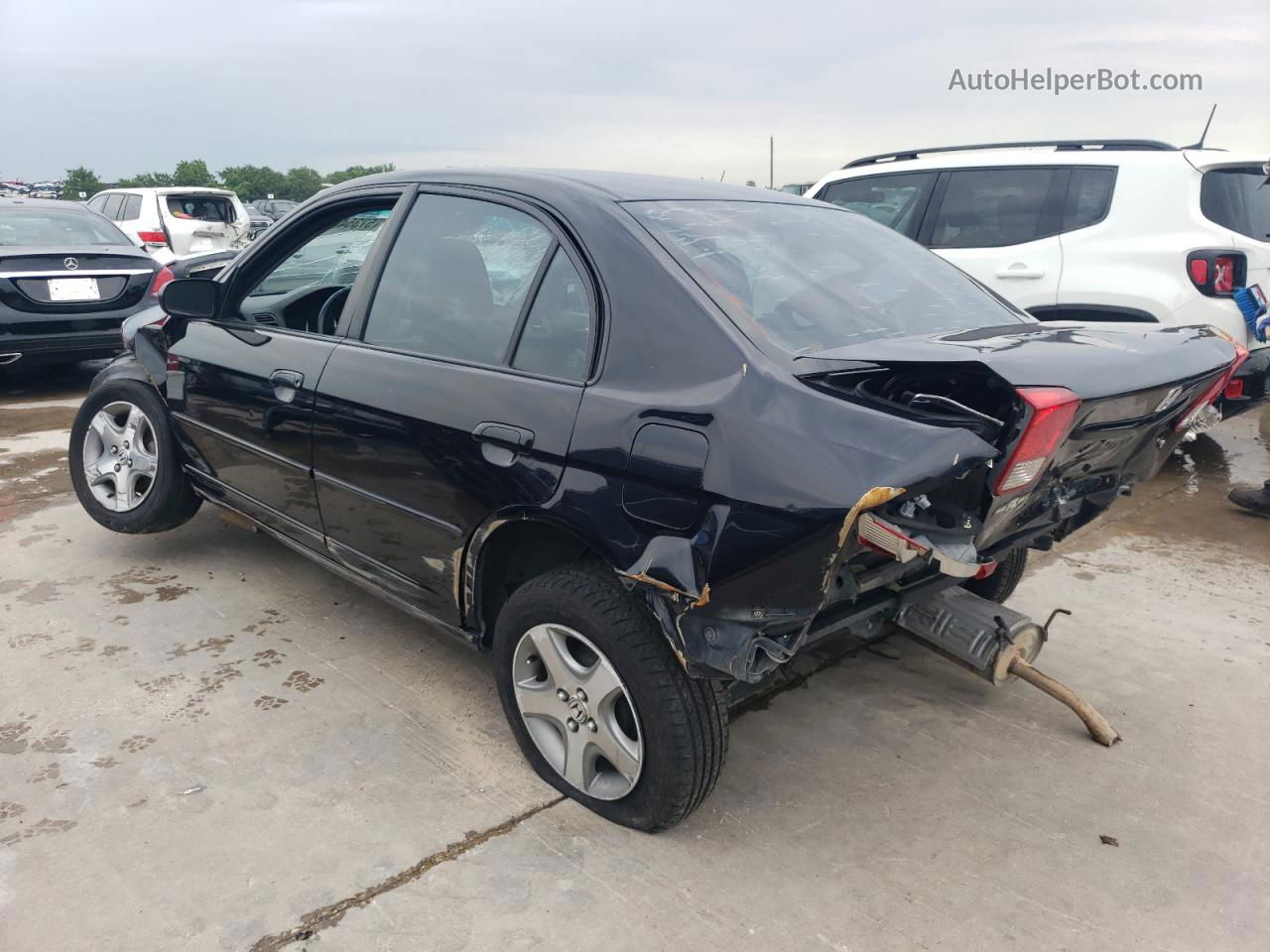 2004 Honda Civic Lx Black vin: 2HGES16554H529049