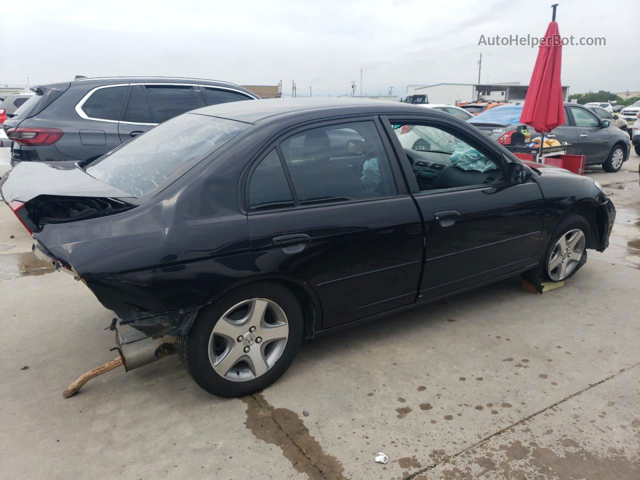 2004 Honda Civic Lx Черный vin: 2HGES16554H529049