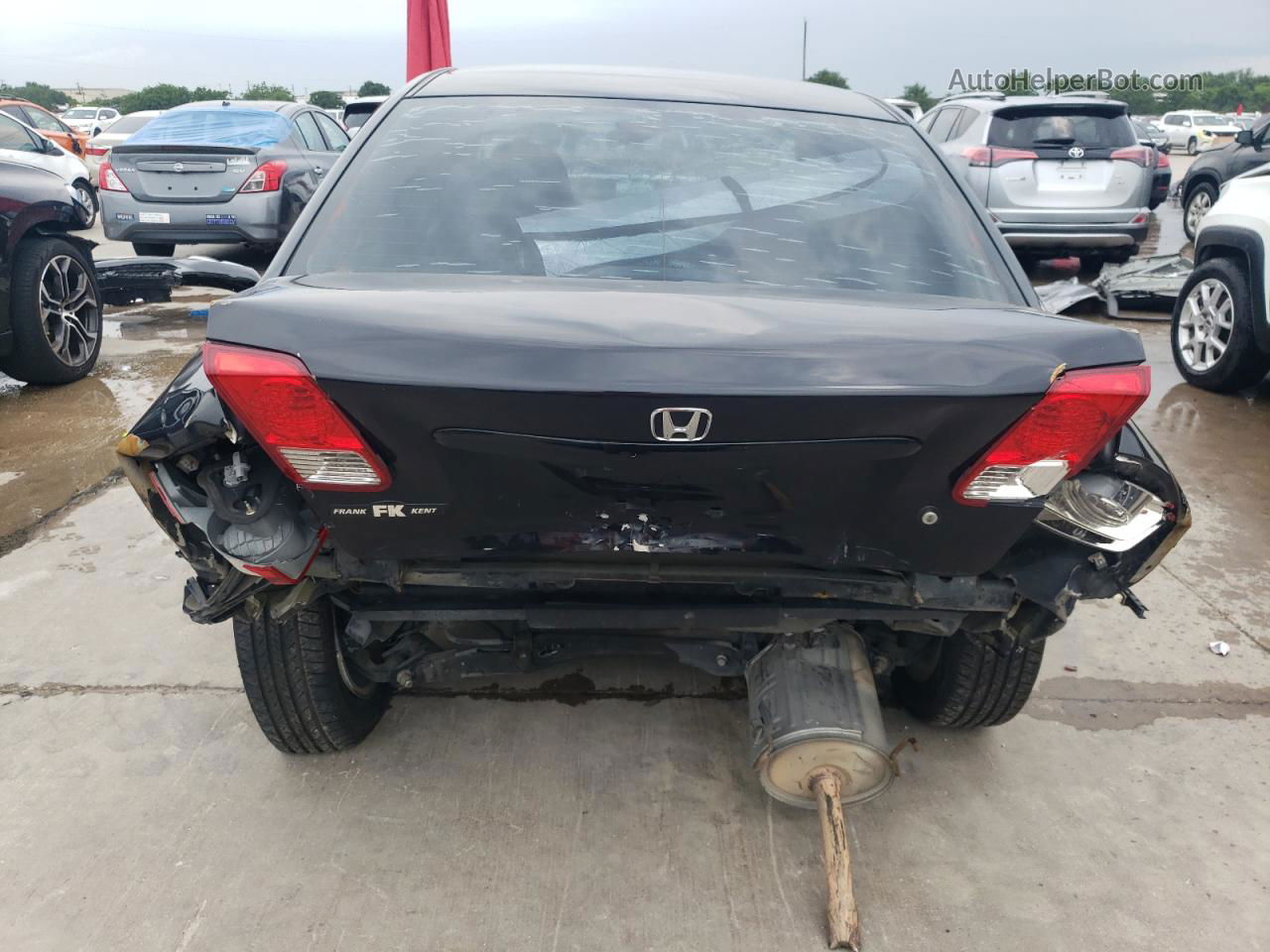 2004 Honda Civic Lx Черный vin: 2HGES16554H529049