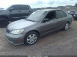 2004 Honda Civic Lx Gray vin: 2HGES16554H531383