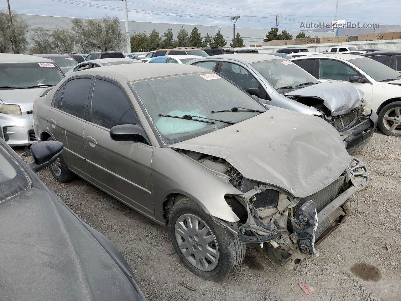 2004 Honda Civic Lx Silver vin: 2HGES16554H532839