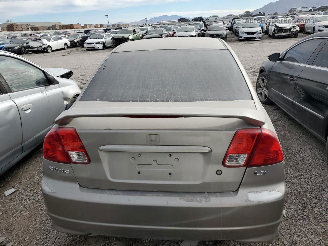 2004 Honda Civic Lx Silver vin: 2HGES16554H532839