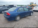 2004 Honda Civic Lx Синий vin: 2HGES16554H544747