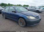 2004 Honda Civic Lx Синий vin: 2HGES16554H569776