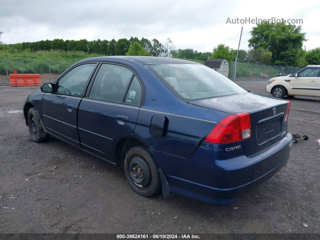 2004 Honda Civic Lx Синий vin: 2HGES16554H569776