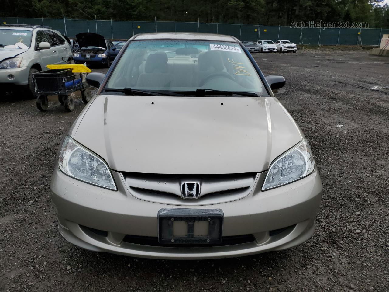 2004 Honda Civic Lx Tan vin: 2HGES16554H573634