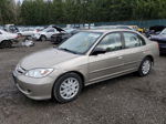 2004 Honda Civic Lx Tan vin: 2HGES16554H573634