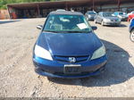 2005 Honda Civic Lx Синий vin: 2HGES16555H534656