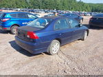 2005 Honda Civic Lx Синий vin: 2HGES16555H534656