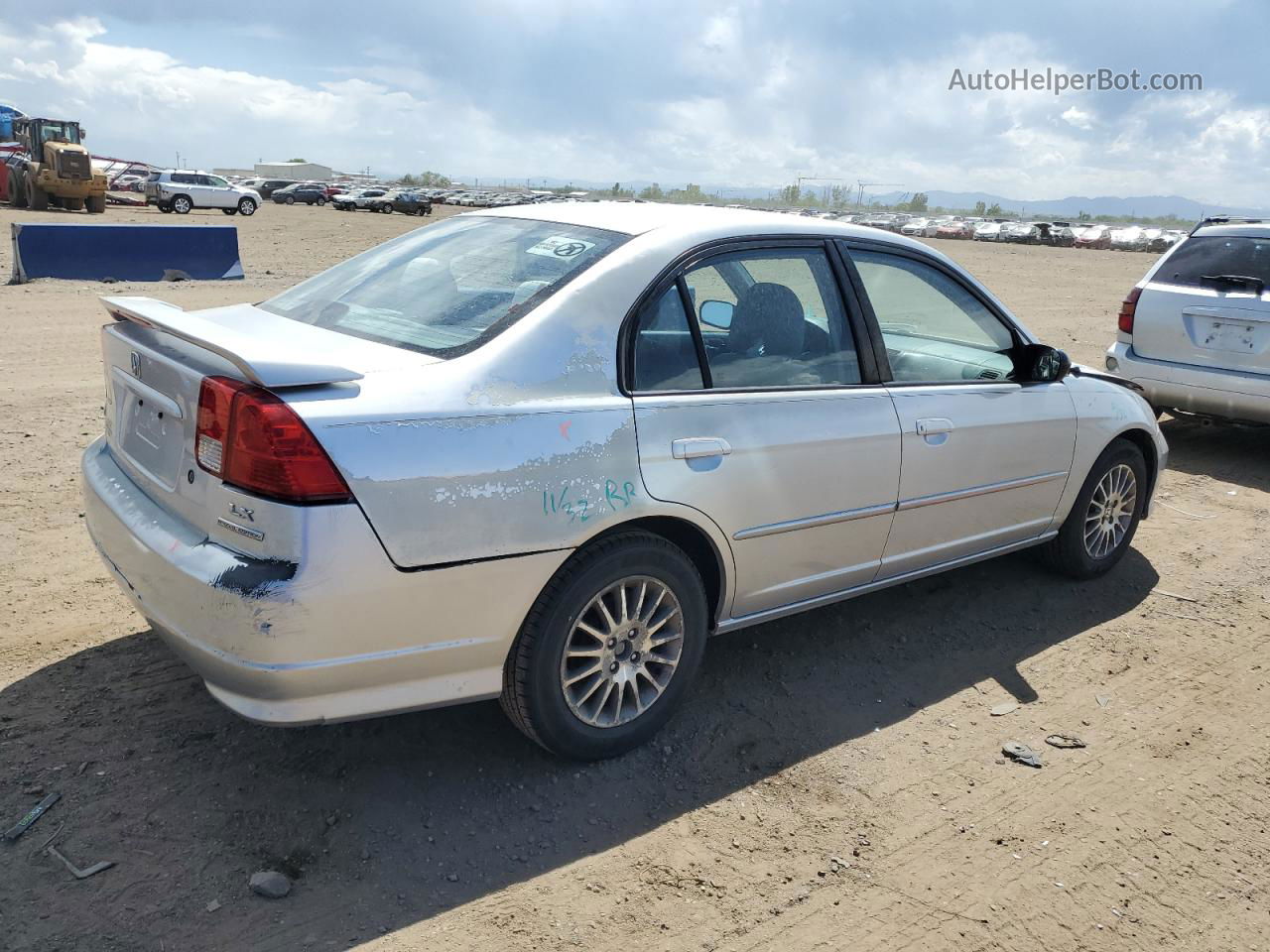 2005 Honda Civic Lx Silver vin: 2HGES16555H578320