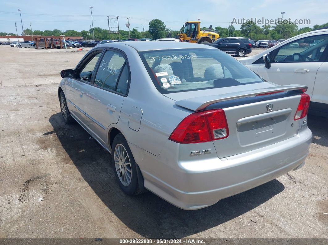 2005 Honda Civic   Silver vin: 2HGES16555H616984