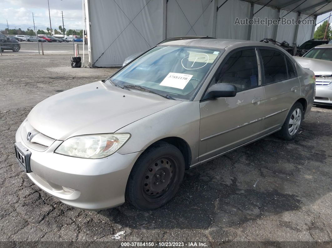 2005 Honda Civic Sdn Lx Beige vin: 2HGES16555H632361