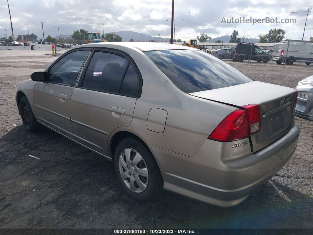 2005 Honda Civic Sdn Lx Beige vin: 2HGES16555H632361