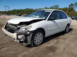 2004 Honda Civic Lx White vin: 2HGES16564H506265