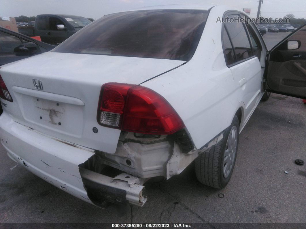 2004 Honda Civic Lx White vin: 2HGES16564H523602