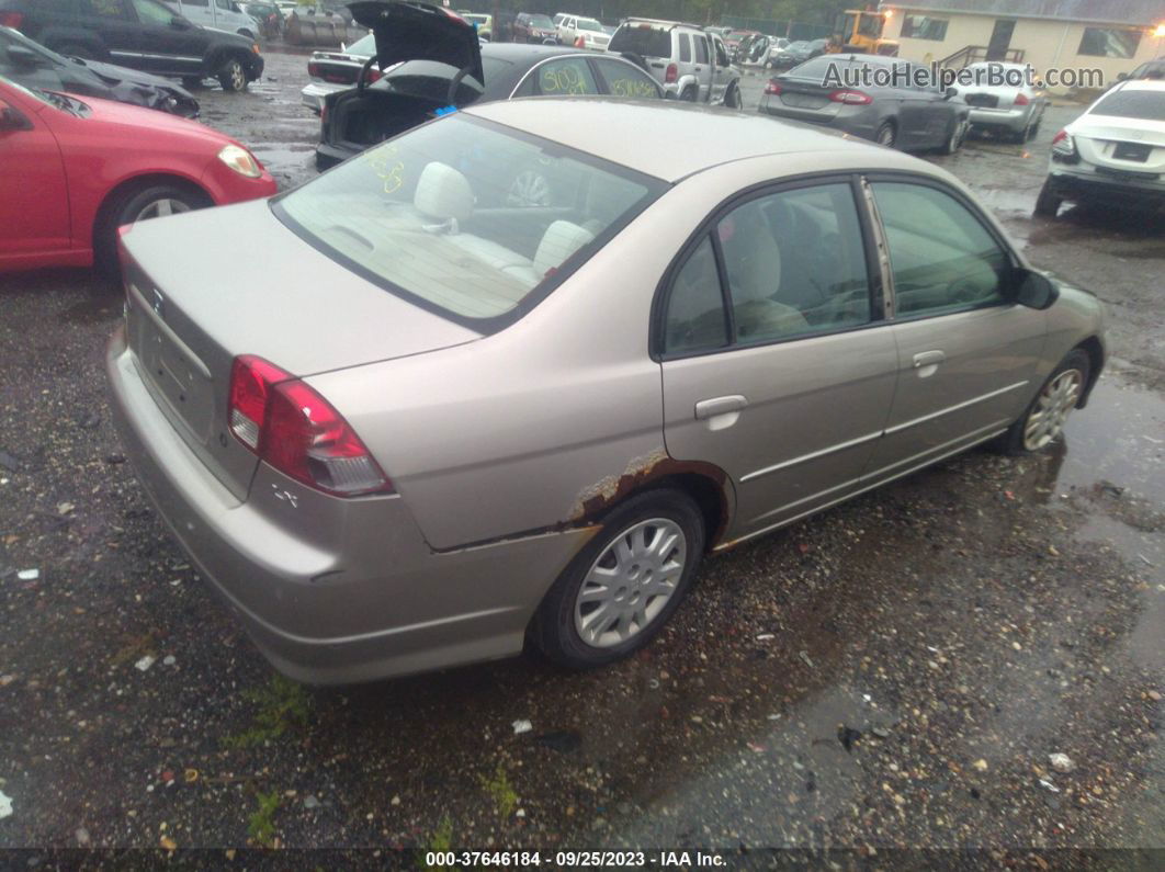 2004 Honda Civic Lx Золотой vin: 2HGES16564H643268