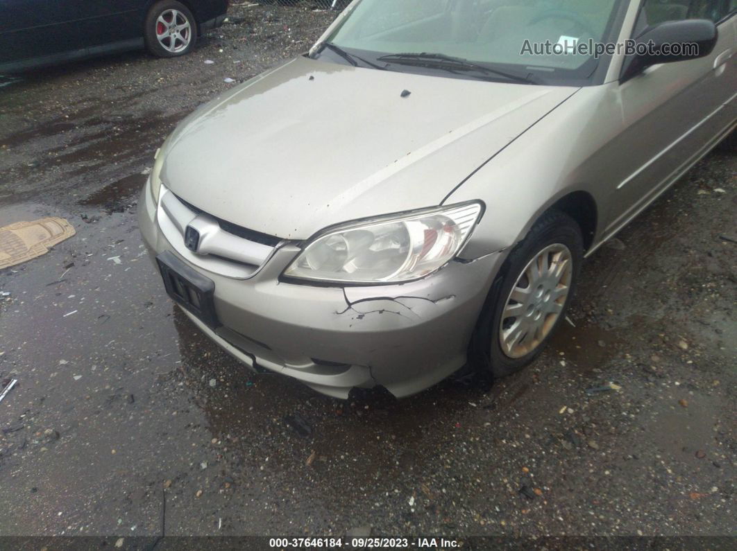 2004 Honda Civic Lx Золотой vin: 2HGES16564H643268