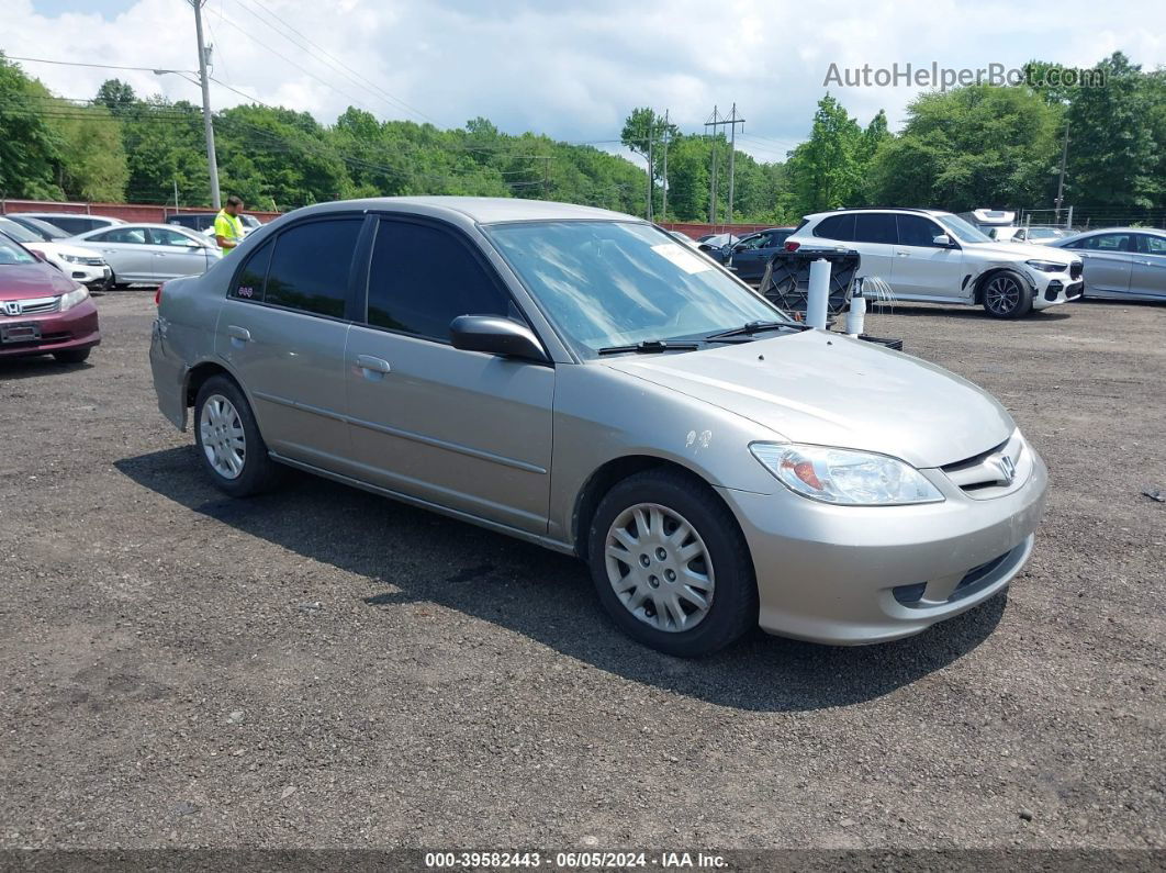 2005 Honda Civic Lx/lx Se Tan vin: 2HGES16565H509314