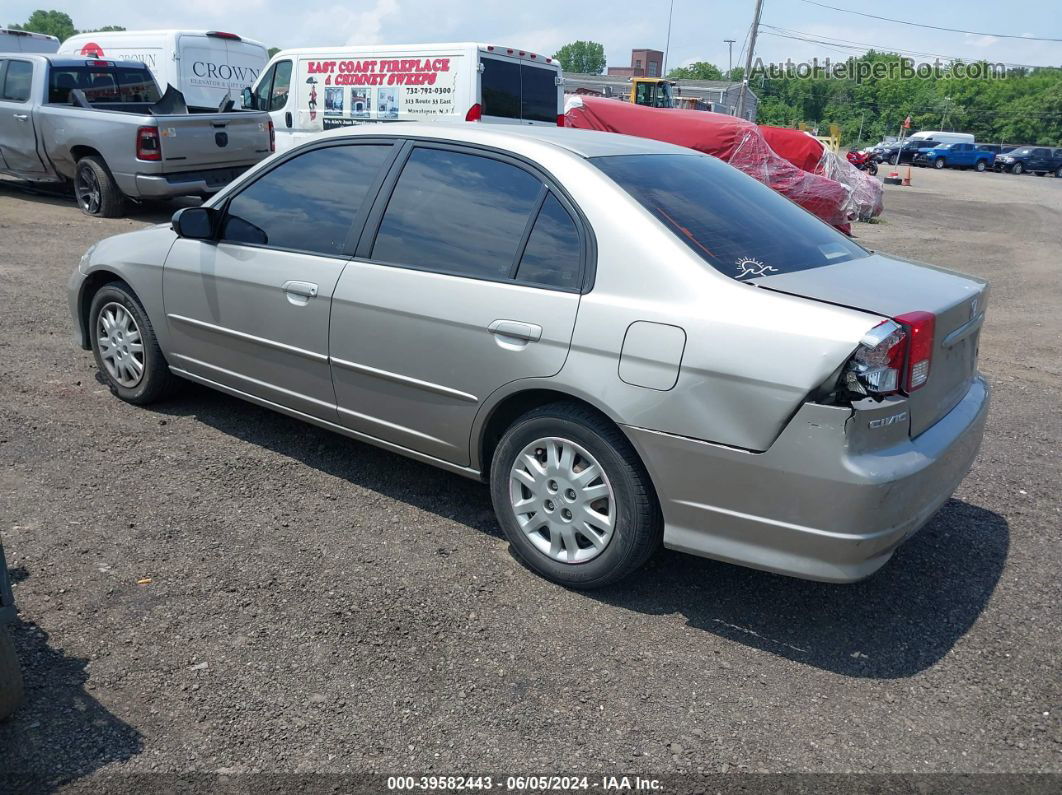 2005 Honda Civic Lx/lx Se Tan vin: 2HGES16565H509314