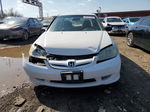 2005 Honda Civic Lx White vin: 2HGES16565H536805