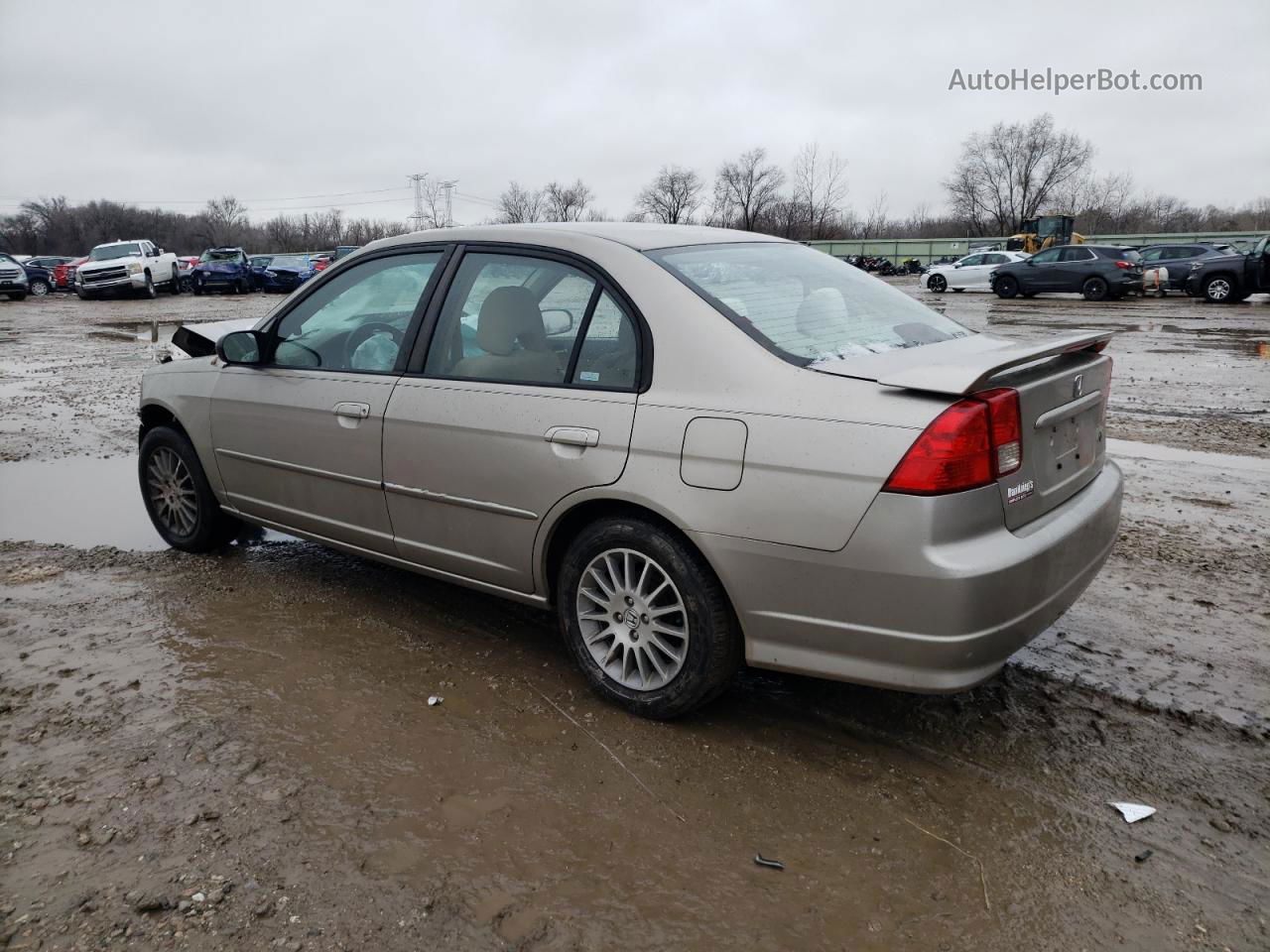 2005 Honda Civic Lx Tan vin: 2HGES16565H599838