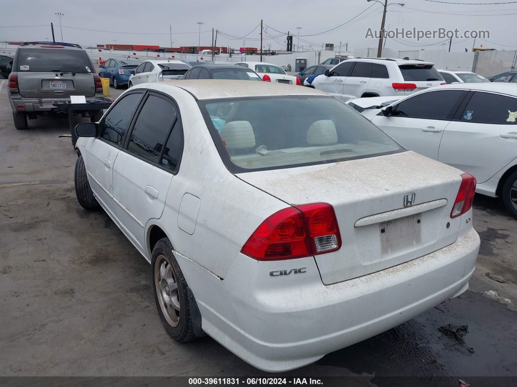 2004 Honda Civic Lx White vin: 2HGES16574H541817