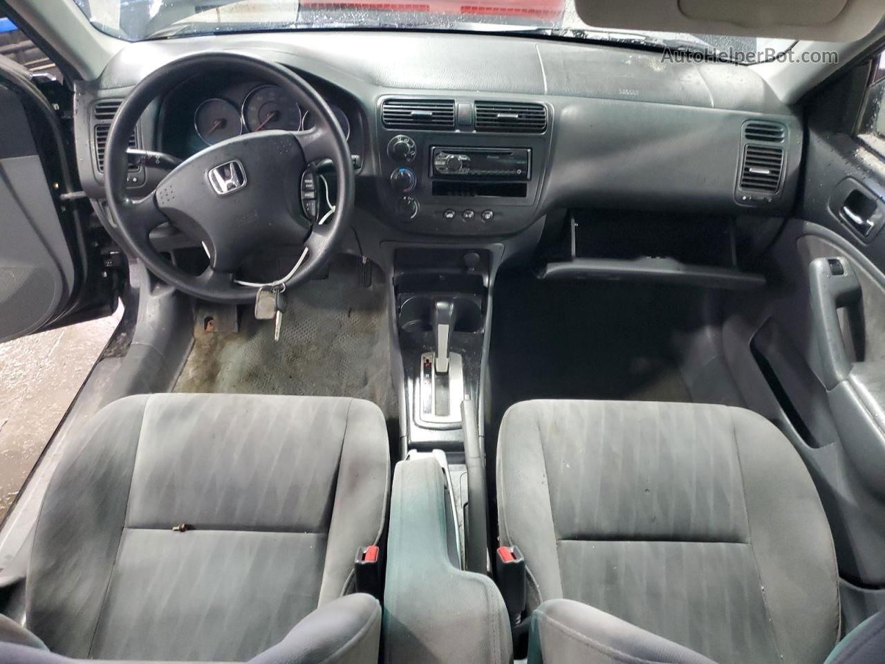 2004 Honda Civic Lx Черный vin: 2HGES16574H542935