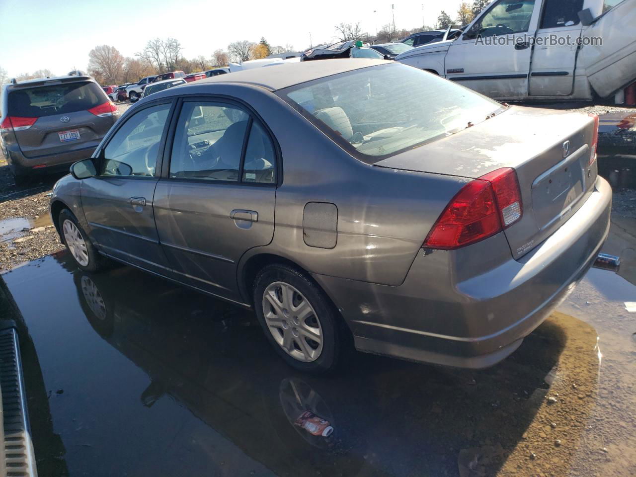 2004 Honda Civic Lx Silver vin: 2HGES16574H546547