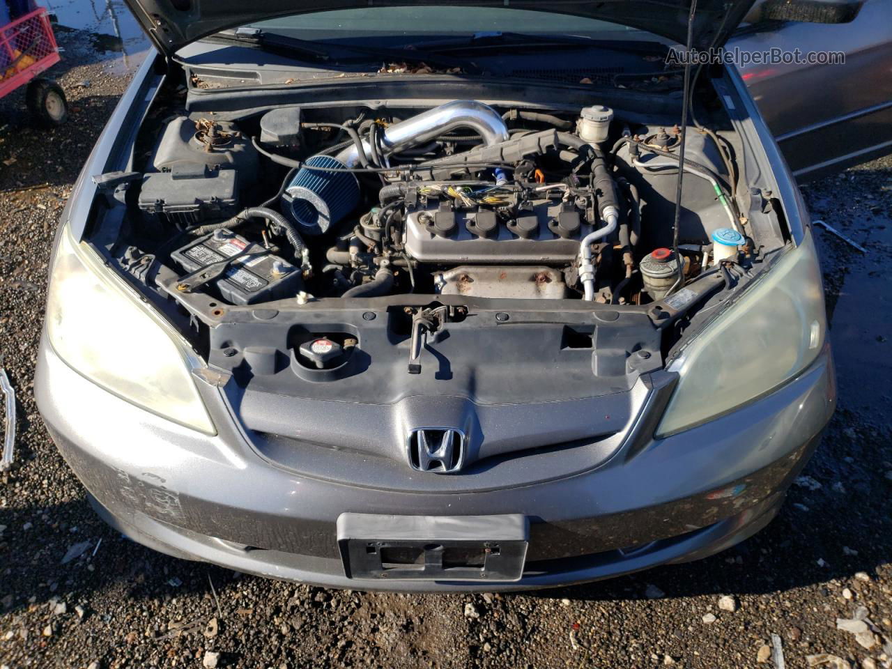 2004 Honda Civic Lx Silver vin: 2HGES16574H546547