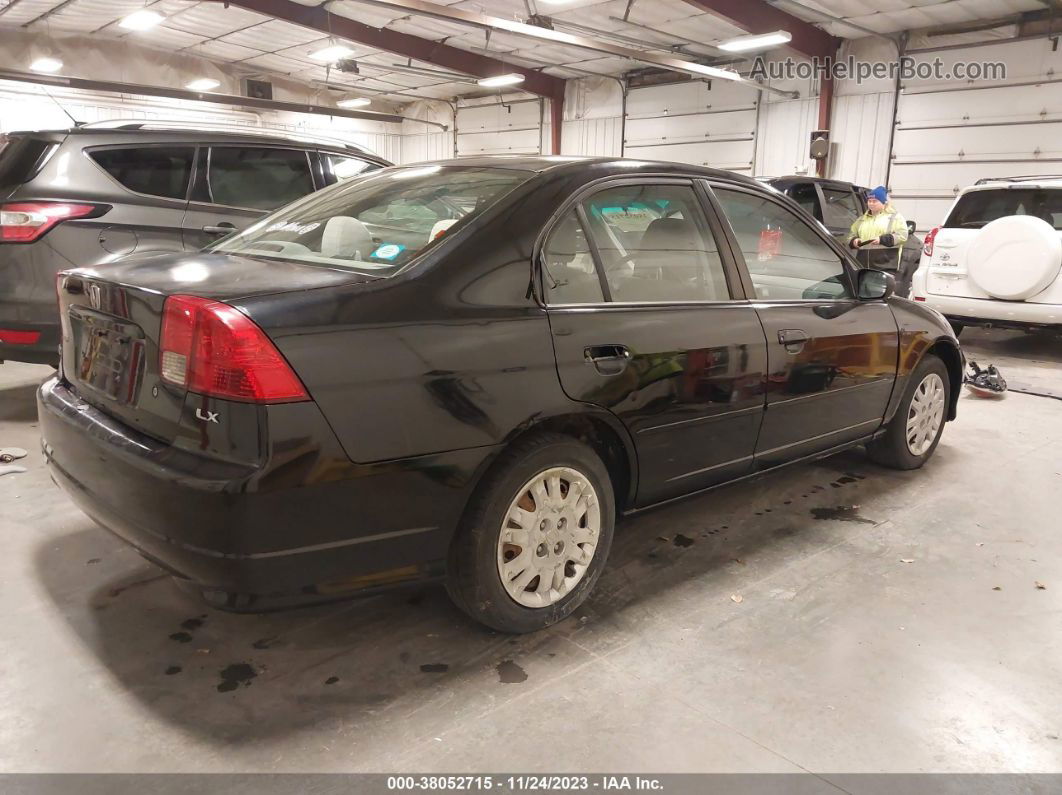 2004 Honda Civic Lx Black vin: 2HGES16574H579743