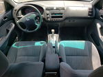 2004 Honda Civic Lx Blue vin: 2HGES16574H600803