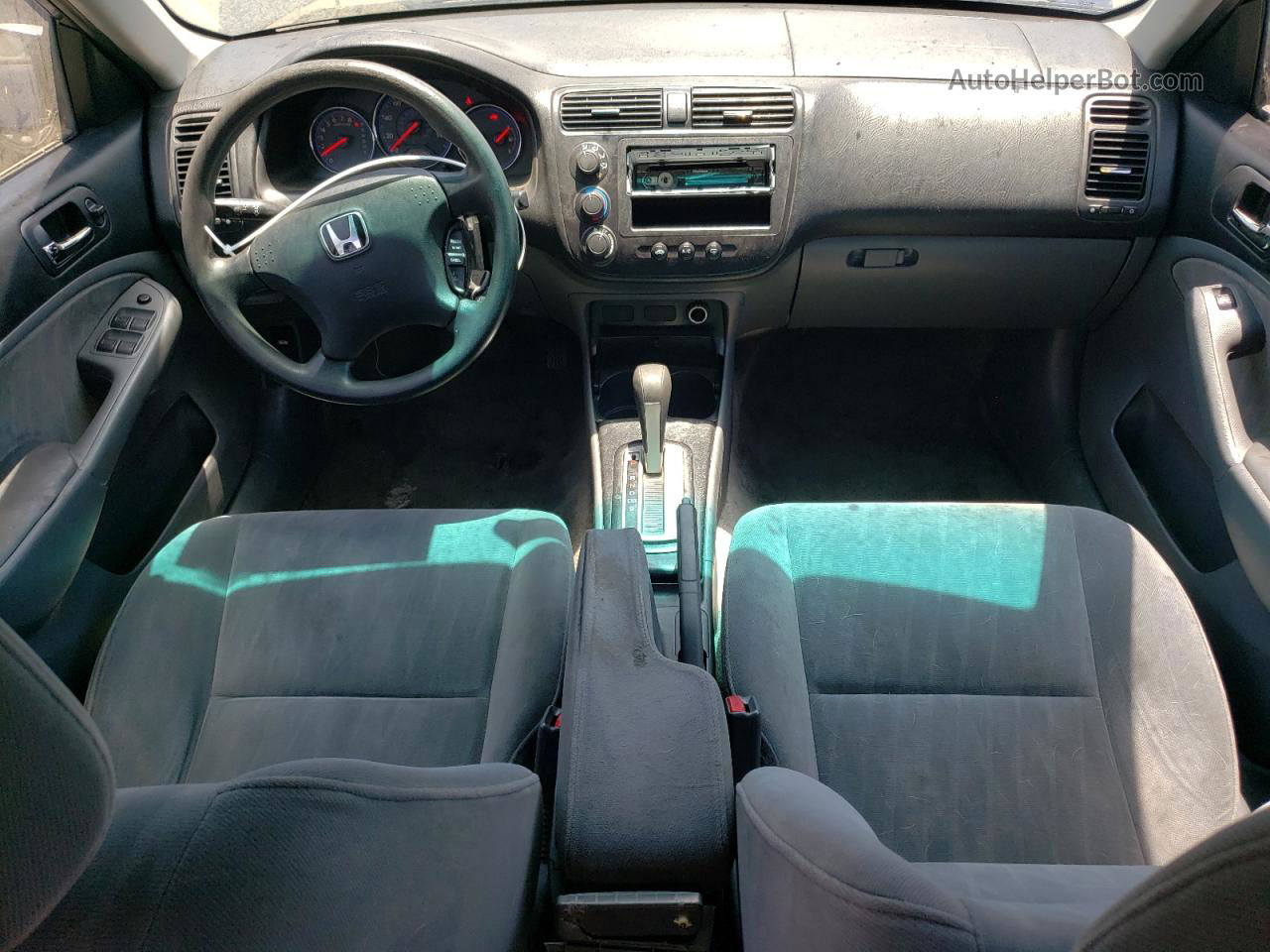 2004 Honda Civic Lx Blue vin: 2HGES16574H600803