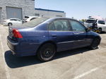 2004 Honda Civic Lx Blue vin: 2HGES16574H600803