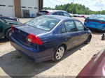 2004 Honda Civic Lx Blue vin: 2HGES16574H635132